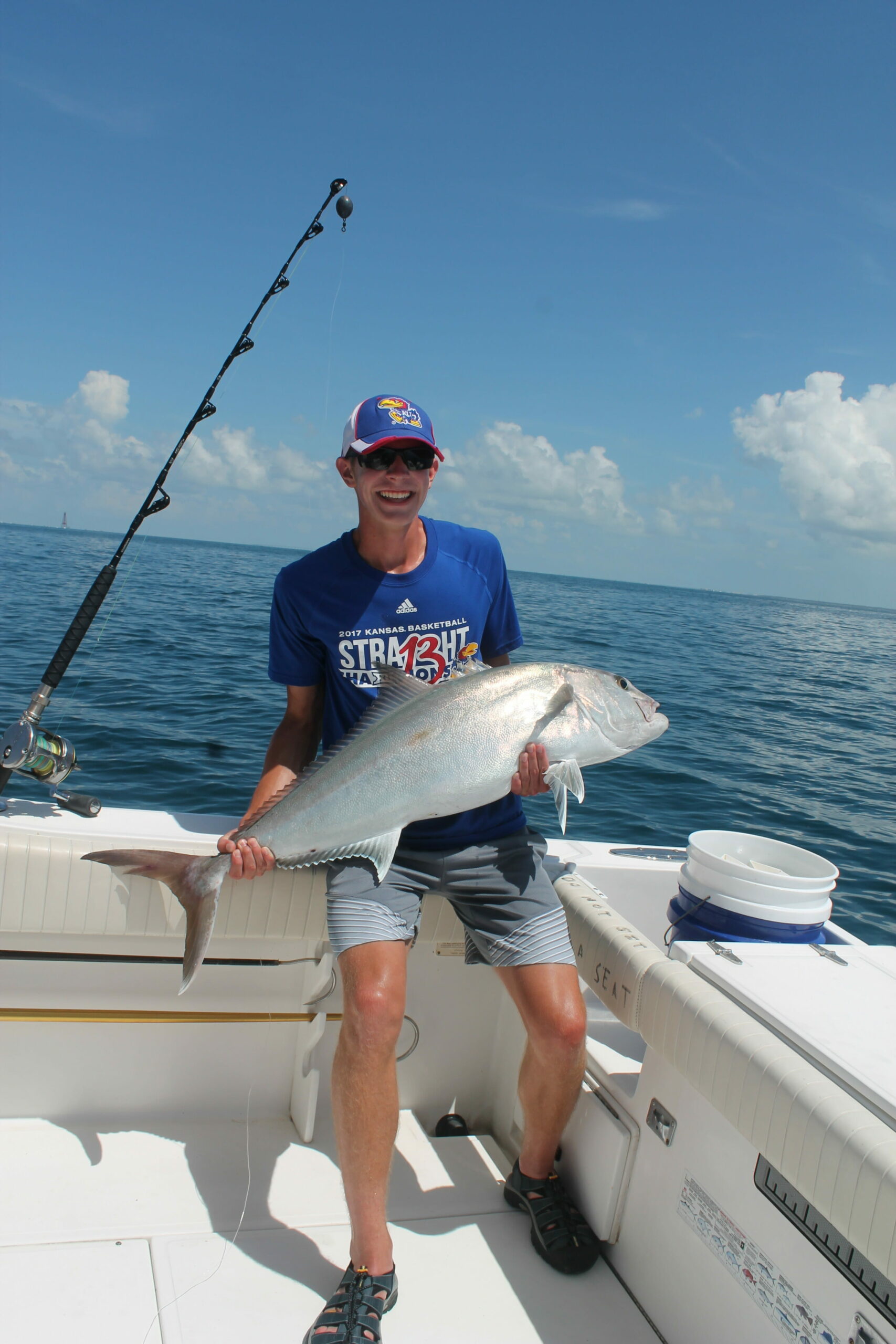 Zach and his reef Donkey! - Florida Keys Fishing Charters
